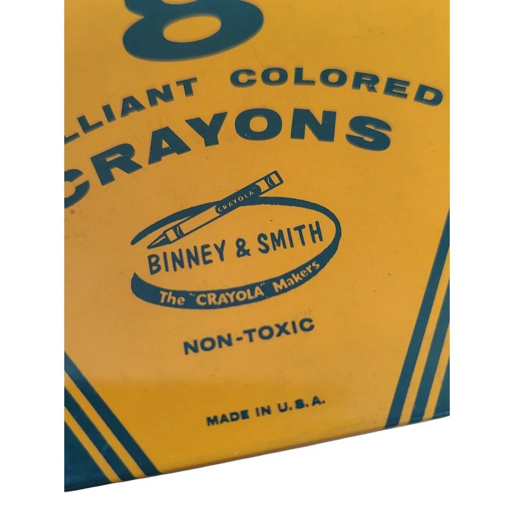 Vintage Crayola Crayon Metal‎ holder Binney & Smith